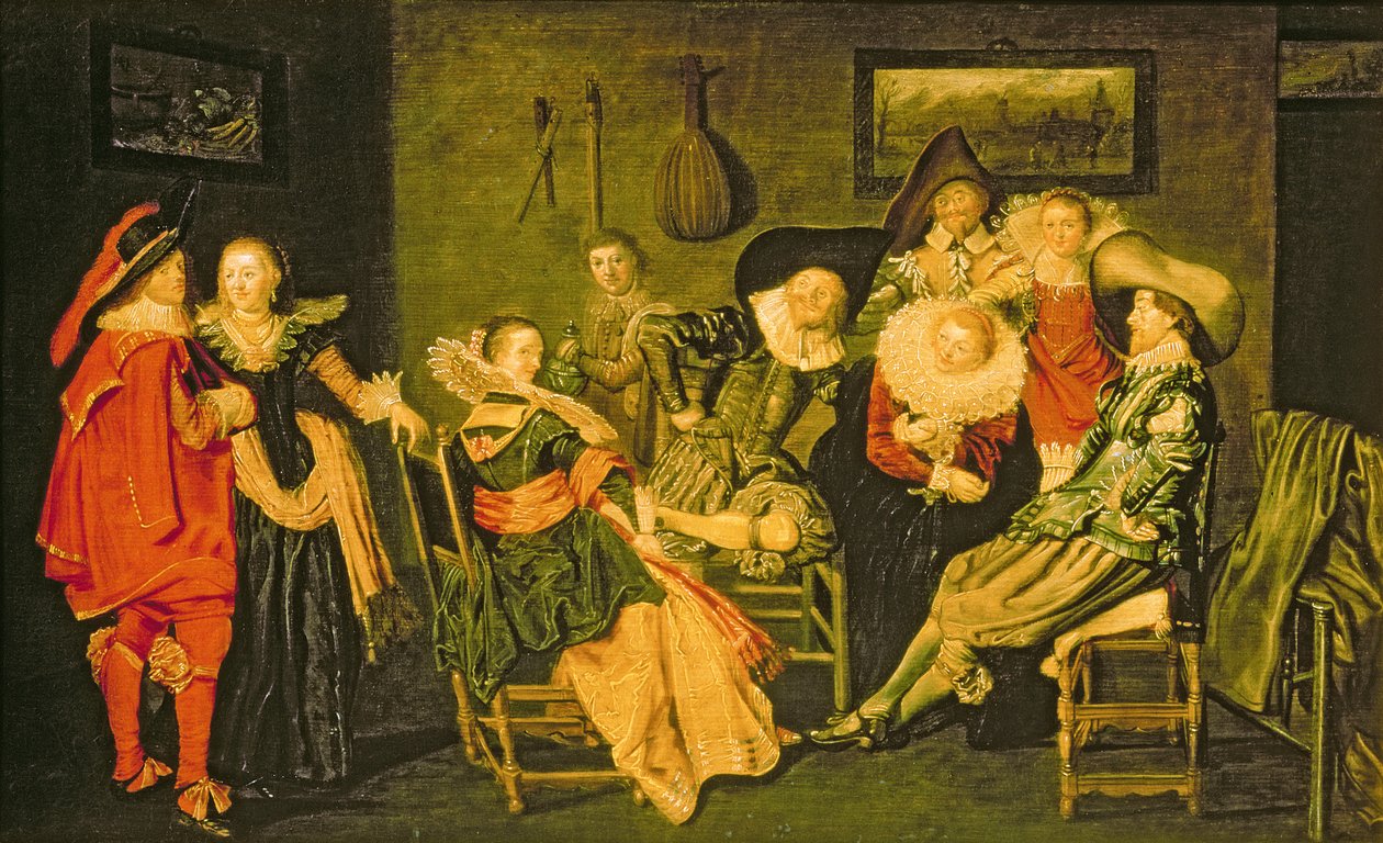 Merry Company (öljy kankaalle) tekijältä Dirck Hals