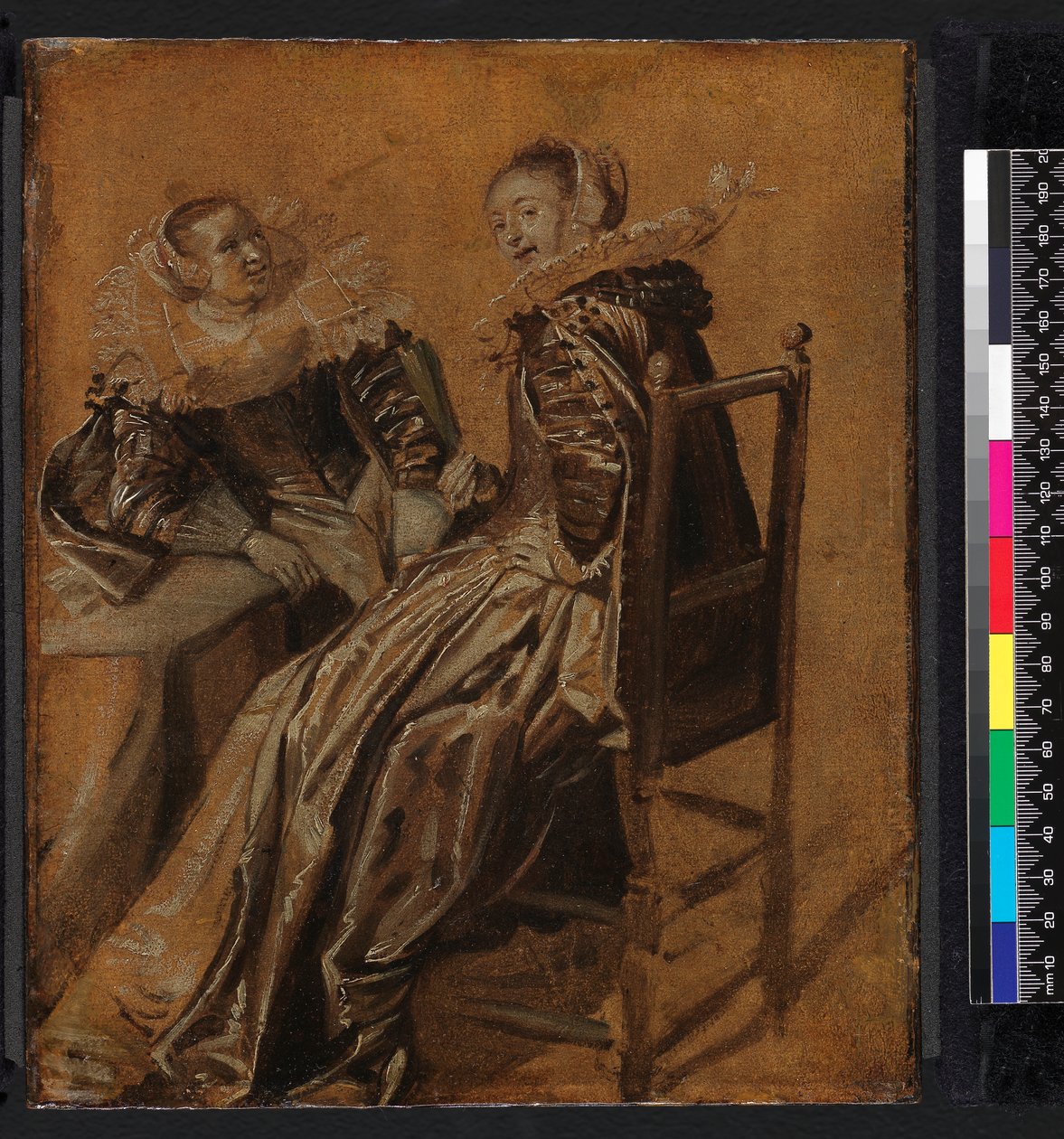Kaksi naista pöydän ääressä, 1625-1628 tekijältä Dirck Hals