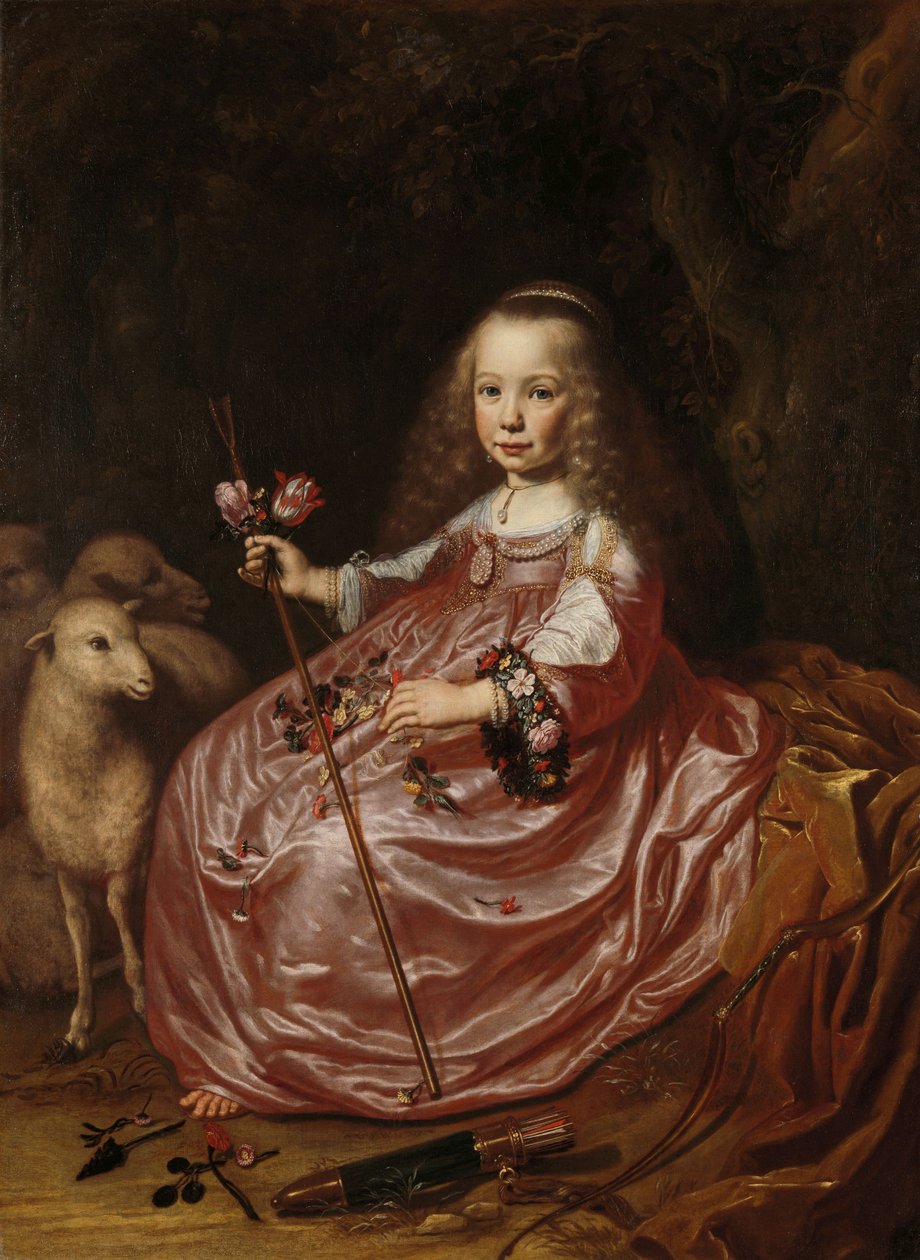 Clara Alewijnin muotokuva, 1644 tekijältä Dirck Santvoort