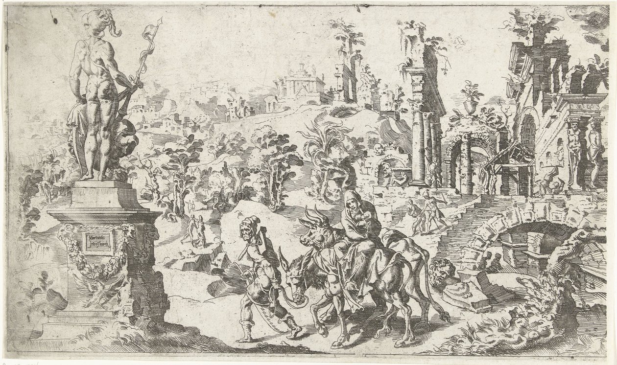 Lento Egyptiin tekijältä Dirck Volckertsz. Coornhert (attributed to)
