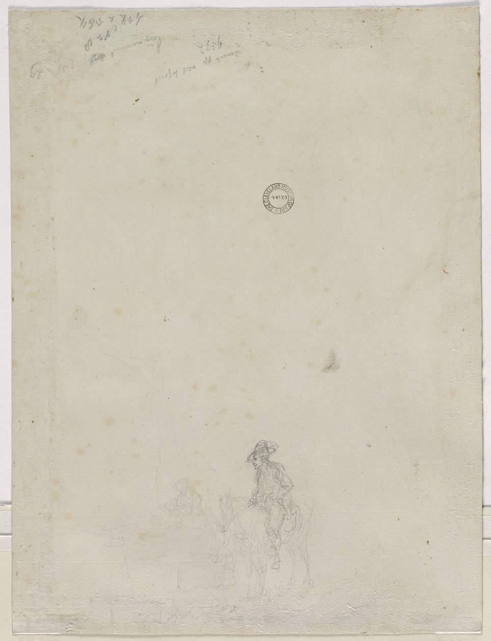 Luonnos talonpoikiasta suihkulähteellä, 1784. tekijältä Dirk Langendyk