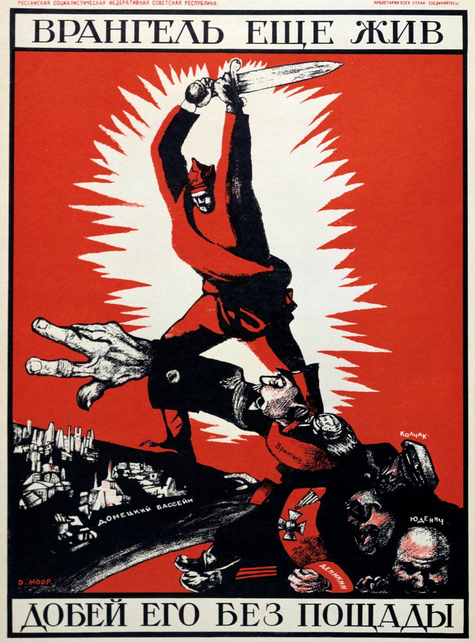 Neuvostoliiton poliittinen juliste, 1920. tekijältä Dmitriy Stakhievich Moor
