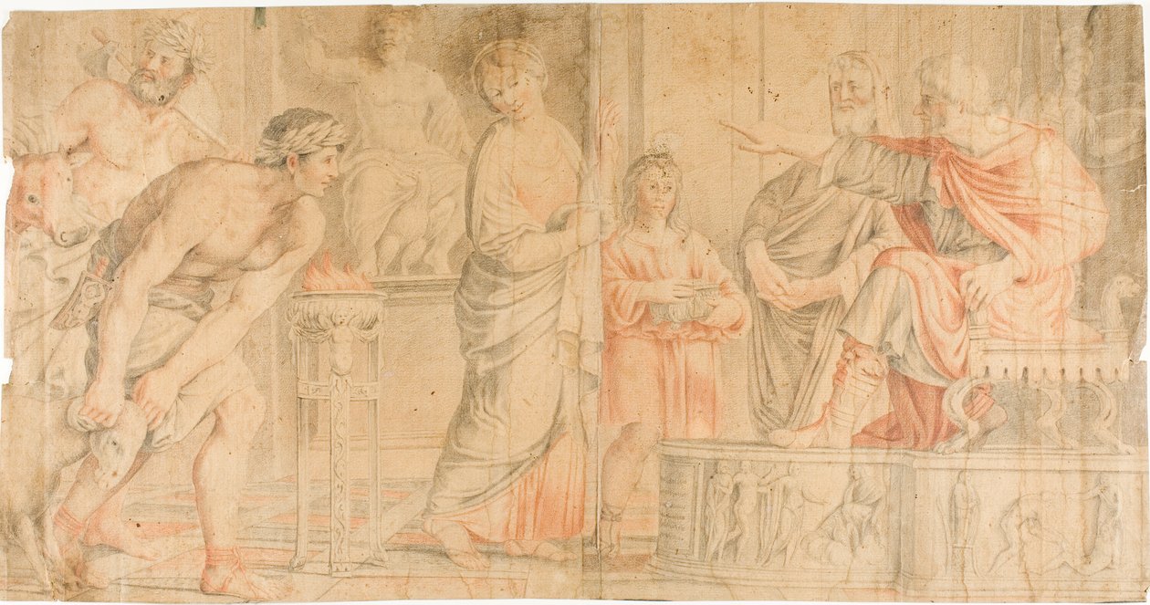 Pyhän Cecilian tuomitseminen tekijältä Domenichino