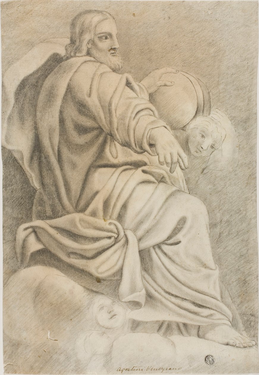 Istuva Kristus tekijältä Domenichino