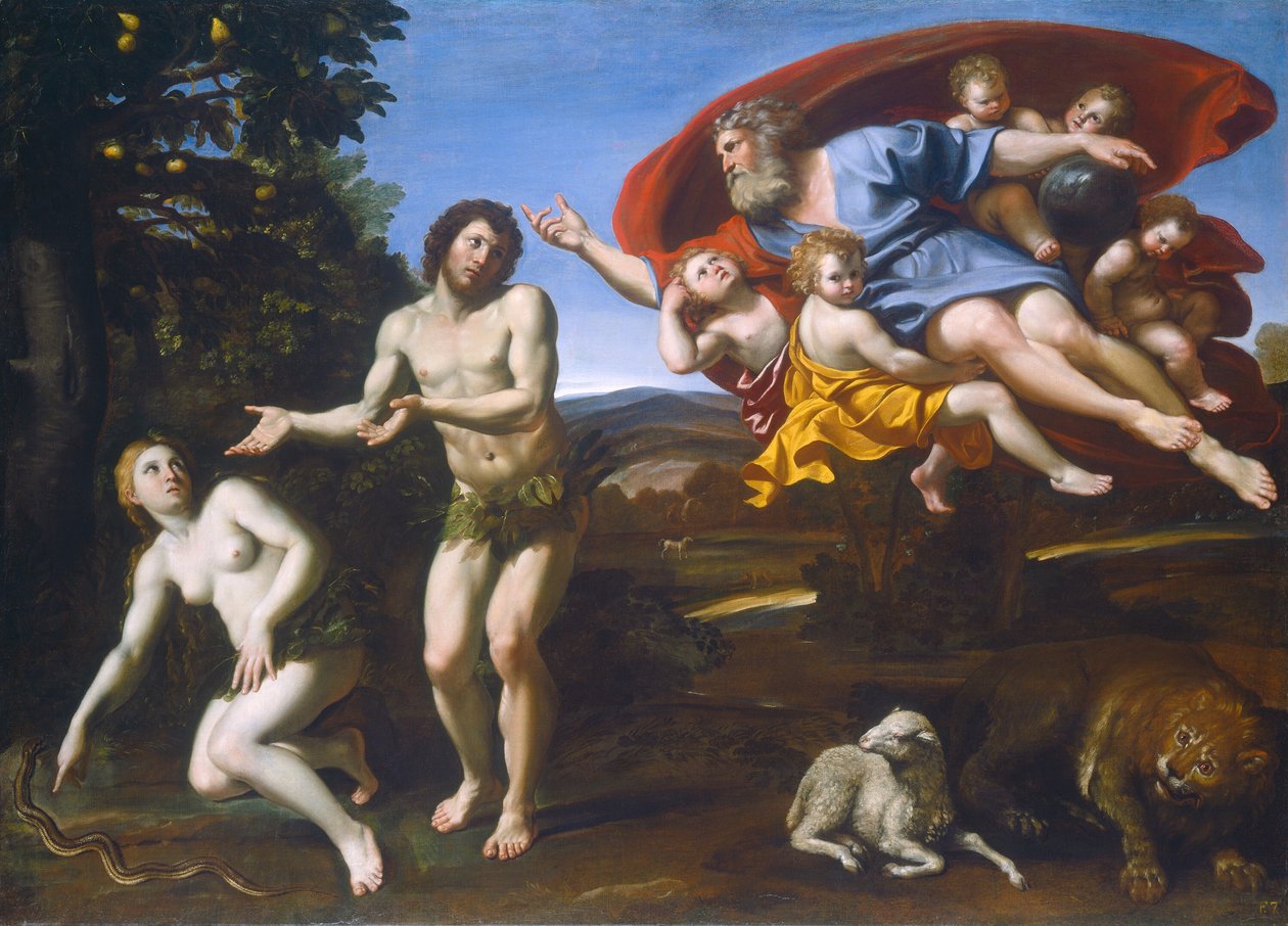 Aadamin ja Eevan nuhtelua tekijältä Domenichino