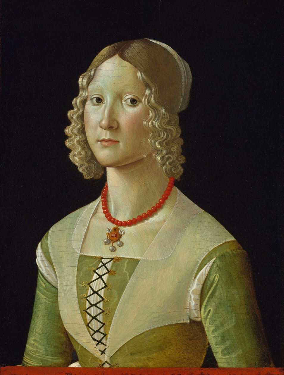 Selvaggia Sassetti (s. 1470), n. 1487-88 (tempera puulla) tekijältä Domenico Ghirlandaio