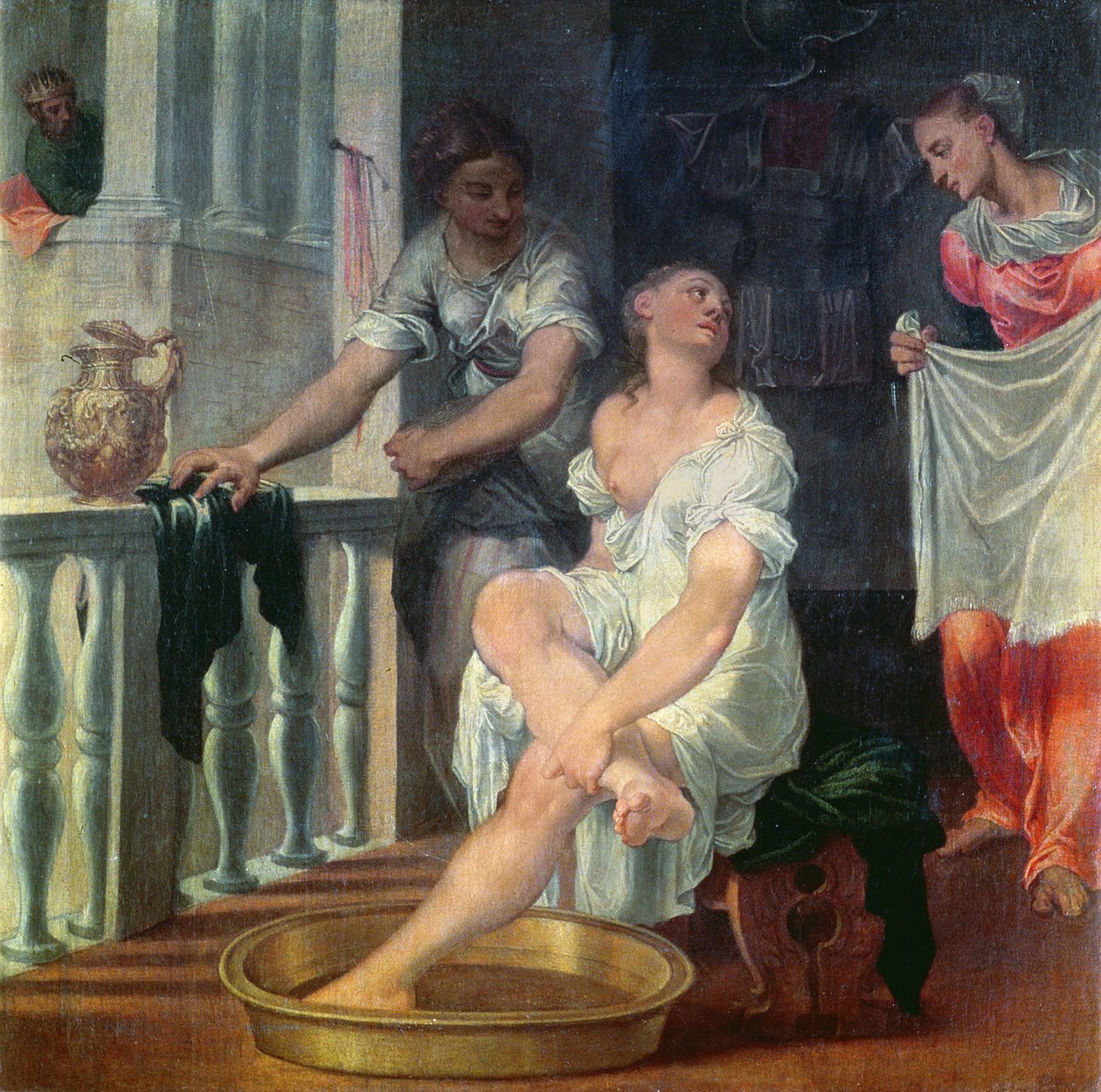 Bathsheba Bathing, noin 1550 tekijältä Domenico Brusasorci