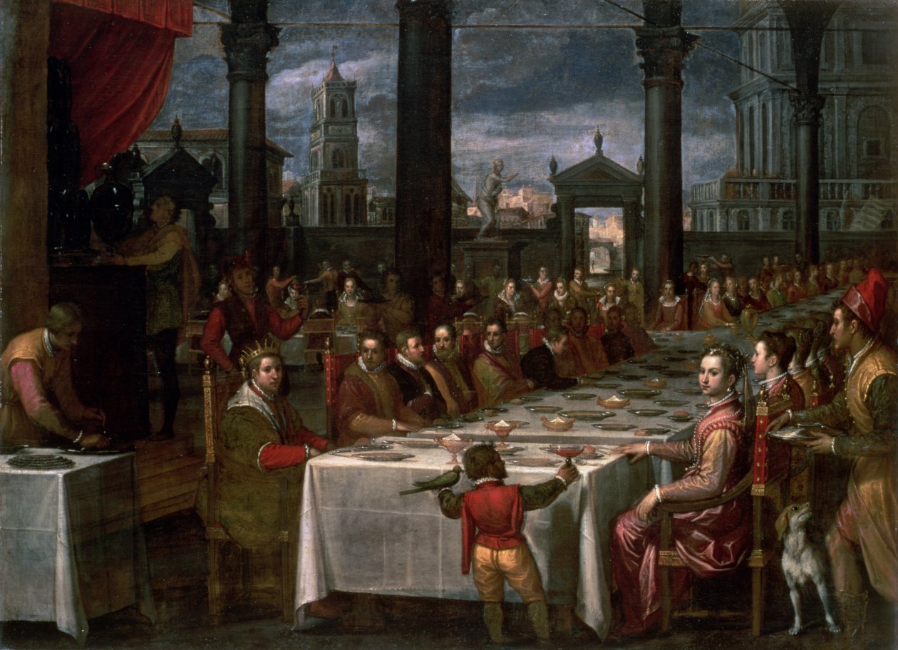 Toscanan suurherttua Ferdinand I:n (1549-1600) hääjuhla, 1590 tekijältä Domenico Cresti