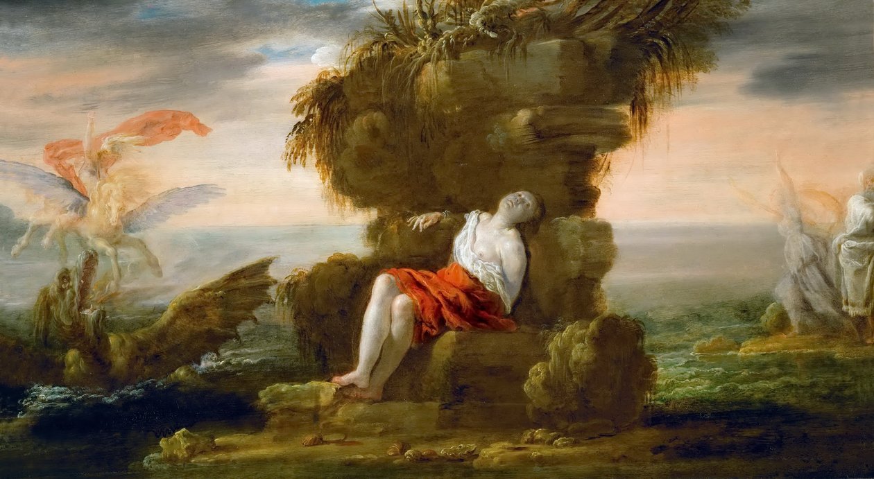 Perseus tuli Andromedalle tekijältä Domenico Fetti or Feti