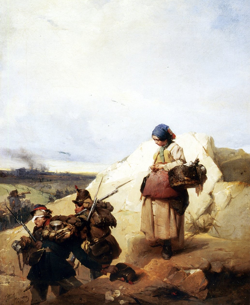 The Cantiniere, 1852 tekijältä Domenico Induno