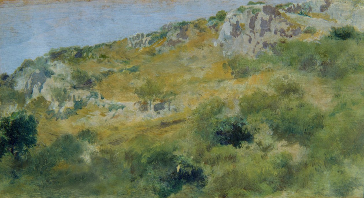 Sorrenton maisema (öljy puulle) tekijältä Domenico Morelli
