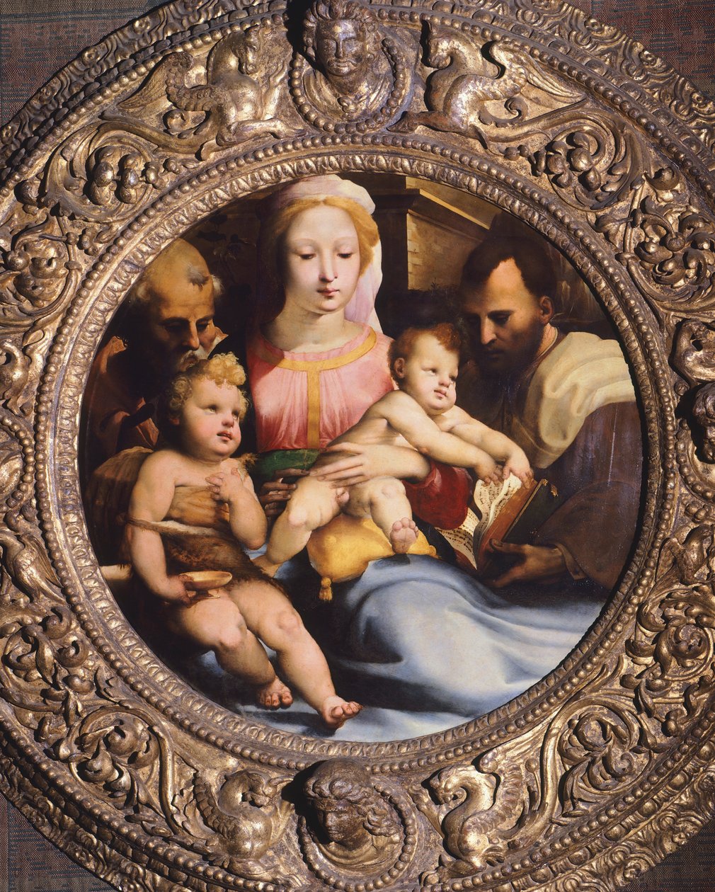 Pyhä perhe, kirjoittanut Domenico Beccafumi (1486-1551) tekijältä Domenico Beccafumi