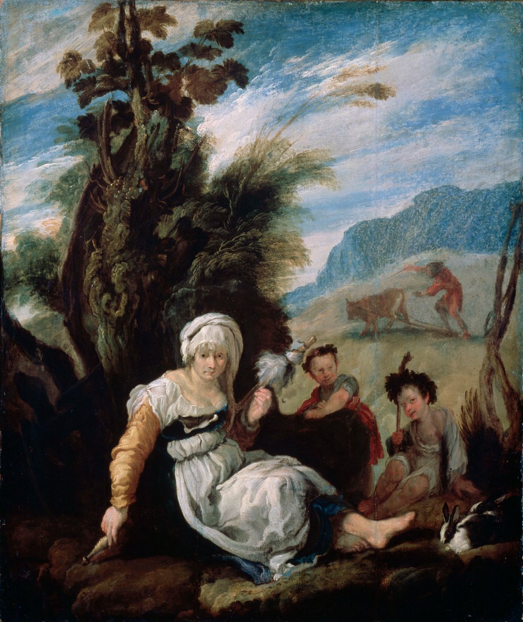 Adam ja Eeva, 1588 tekijältä Domenico Fetti or Feti