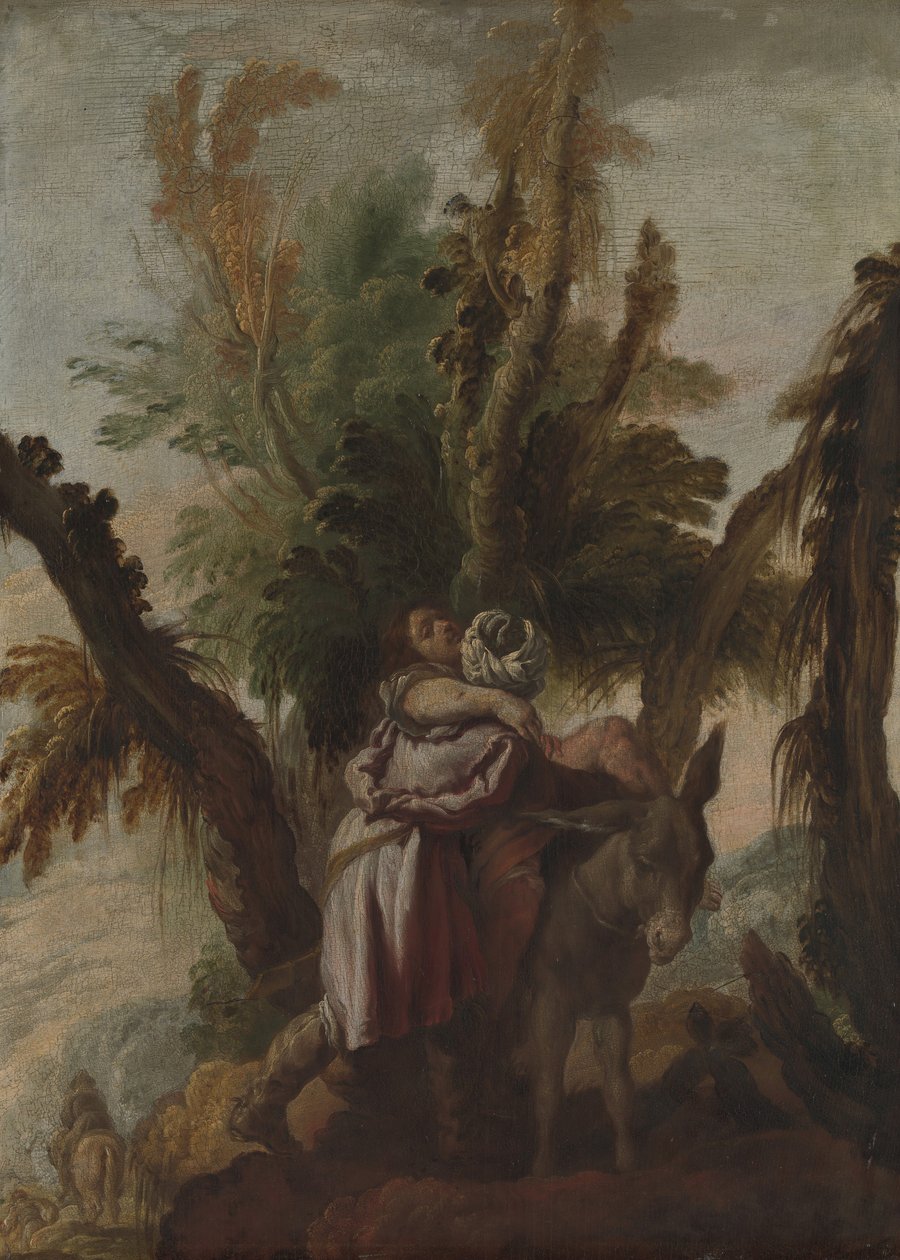 Laupias samarialainen, n. 1618-22. tekijältä Domenico Fetti or Feti