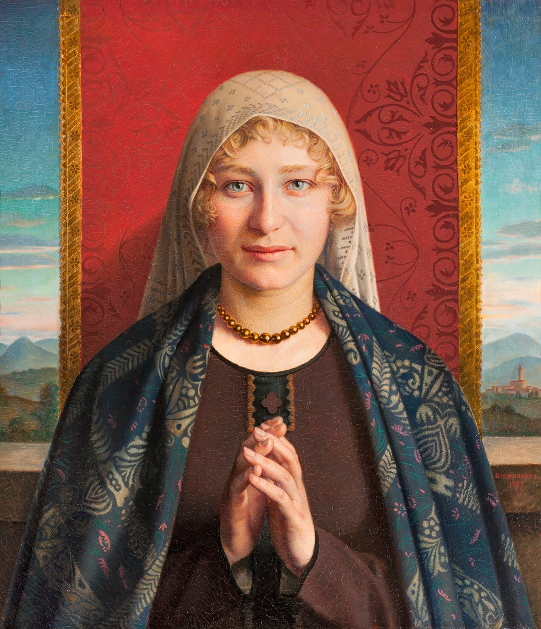 Angelus Prayer (öljy kankaalle) tekijältä Domenico Maria Durante