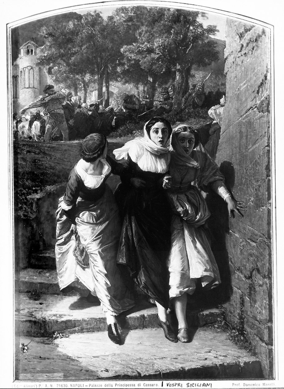 Sisilian vespers, 1843-1901 tekijältä Domenico Morelli