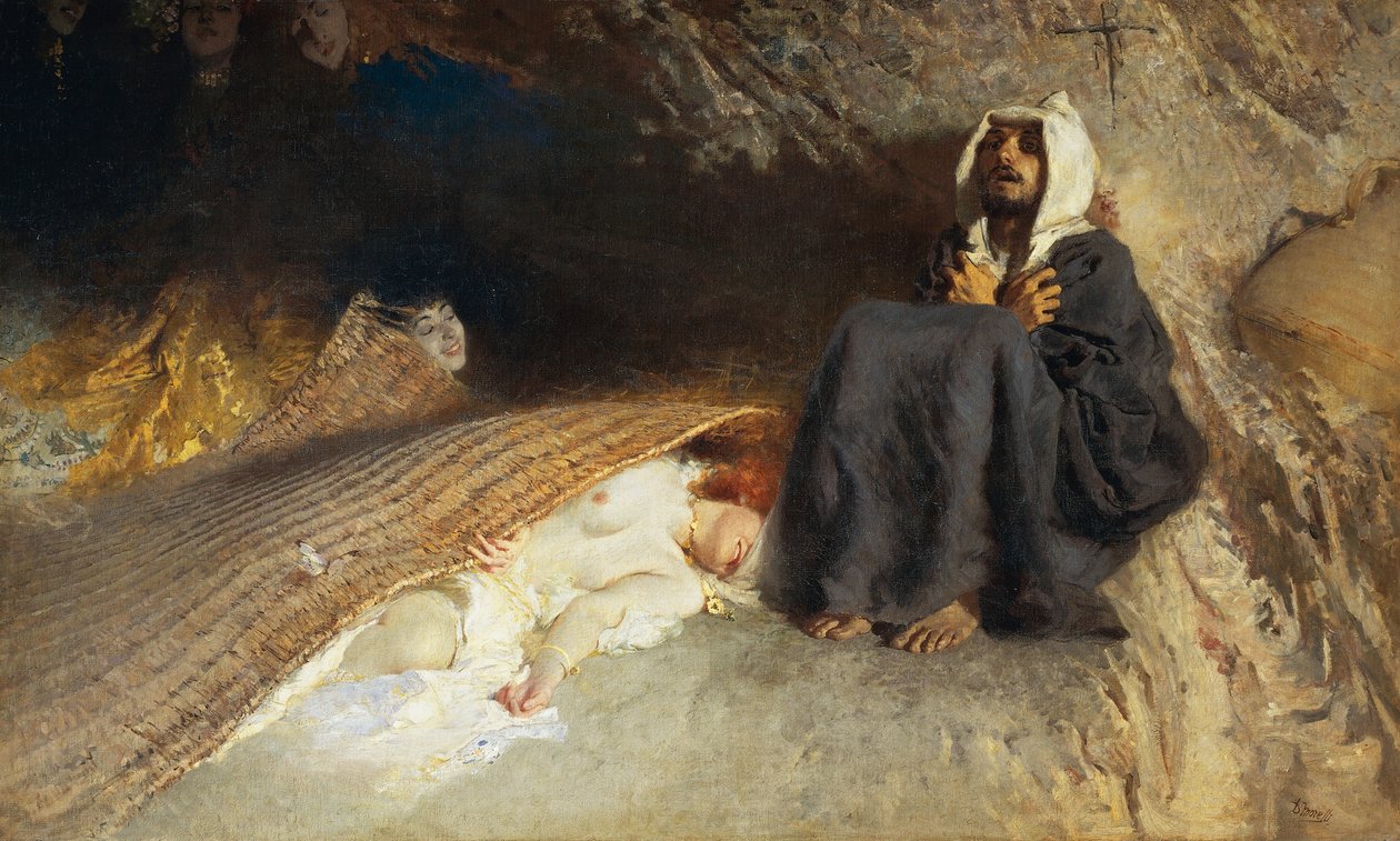 Pyhän Antoniuksen kiusaus tekijältä Domenico Morelli