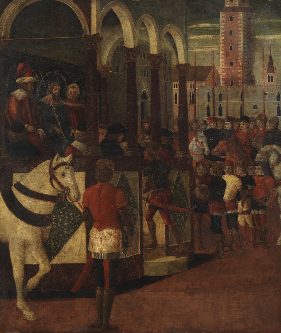 Kuningas antaa yleisön, 1475-1500 tekijältä Domenico Morone