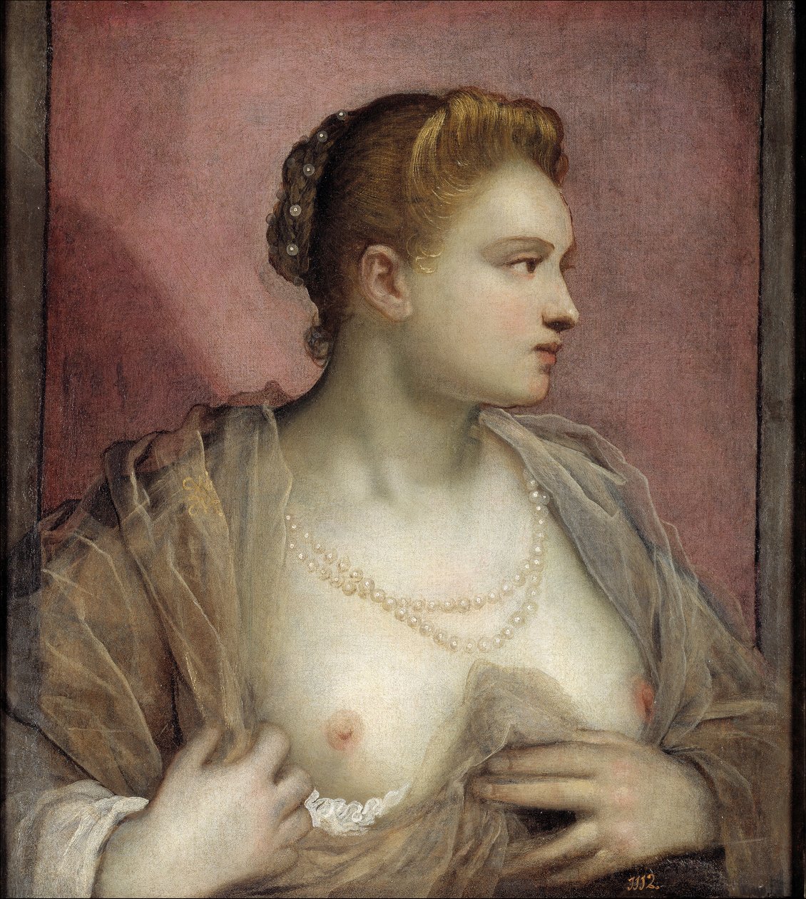 Lady Baring hänen rintansa tekijältä Domenico Robusti Tintoretto