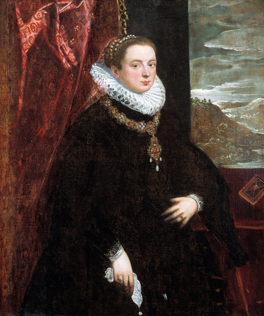 Lady in Black, 1560-luku tekijältä Domenico Robusti Tintoretto