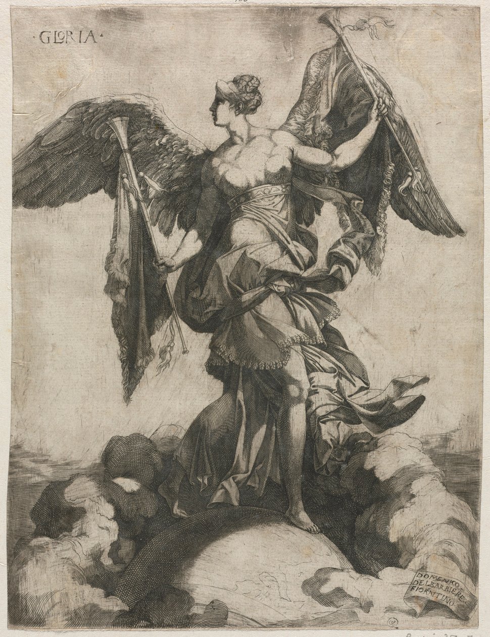 Gloria, 1535 tai 1536. tekijältä Domenico del Barbiere