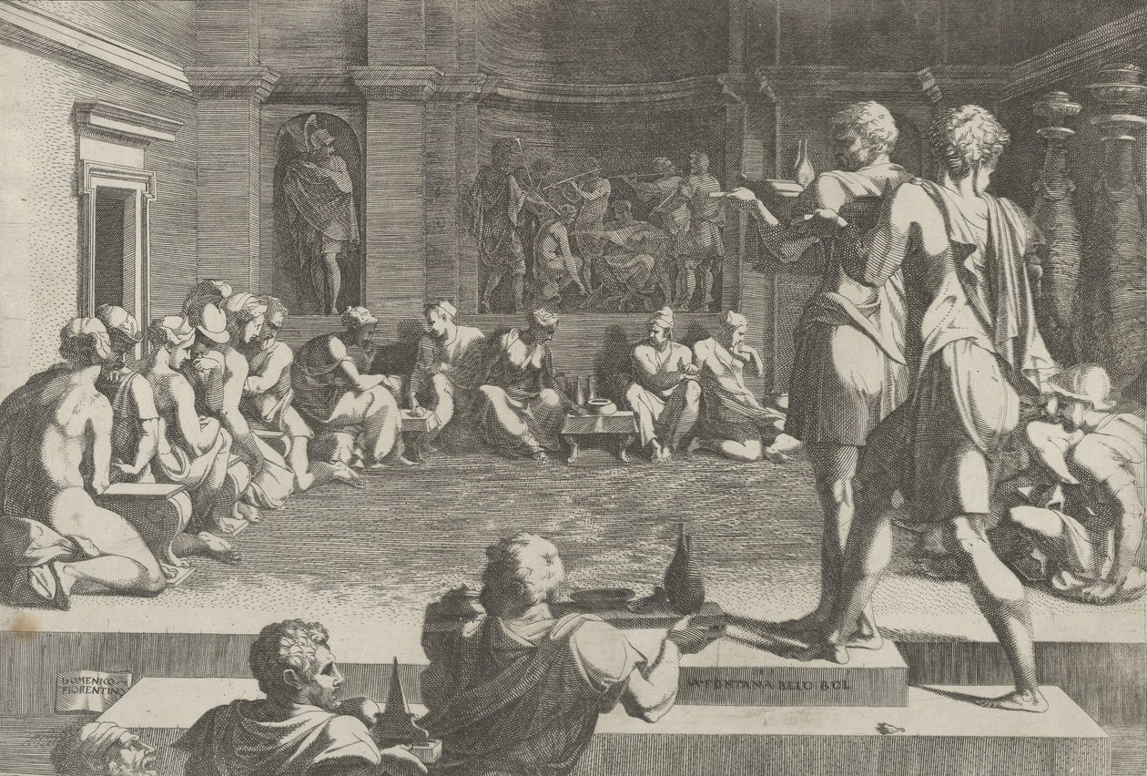 Aleksanterin juhlat 1540-50. tekijältä Domenico del Barbiere