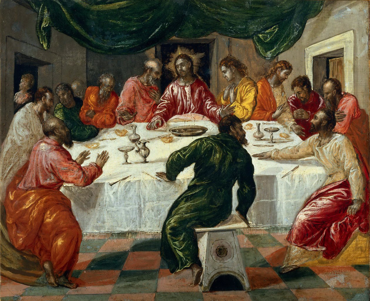 Viimeinen ehtoollinen, 1568. tekijältä Dominico El Greco