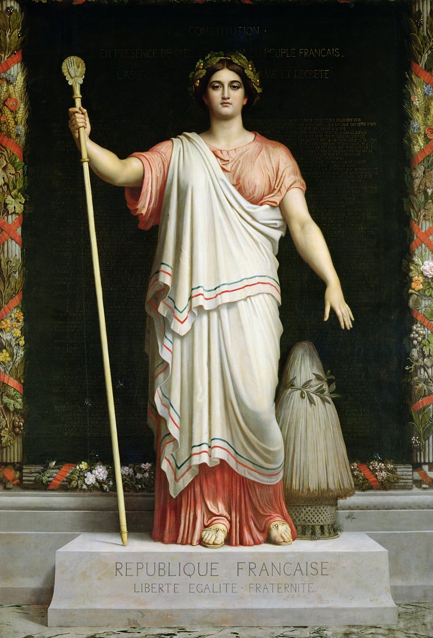 Tasavallan allegoria, 1848 tekijältä Dominique Louis Papety