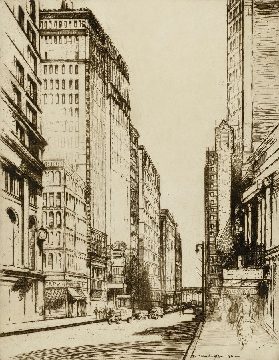 Chicago, Monroe Street tekijältä Donald Shaw MacLaughlan