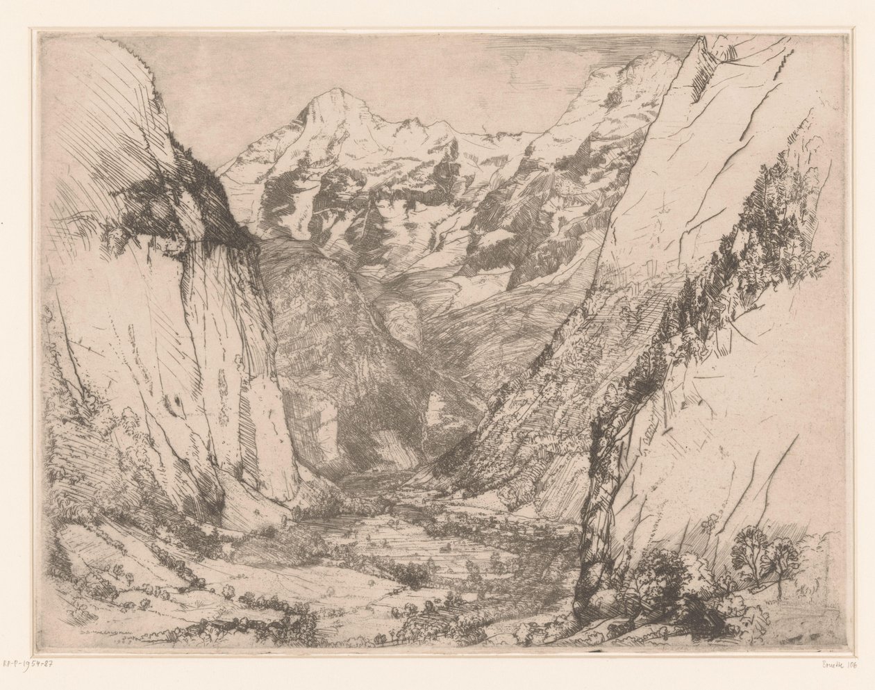 Lauterbrunnenin laakso Lauterbrunnen tekijältä Donald Shaw MacLaughlan