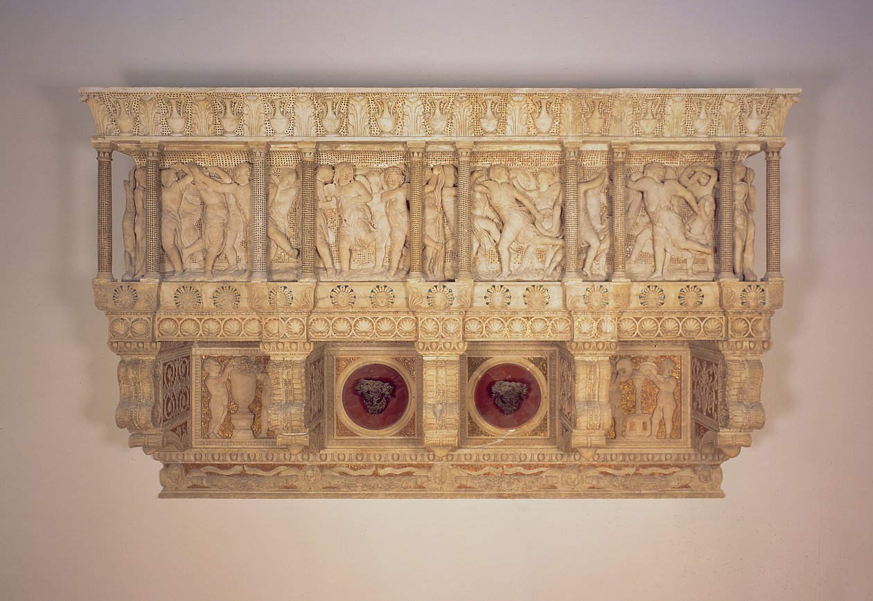 Cantoria, n. 1433-1439 (marmori ja pronssi) tekijältä Donatello