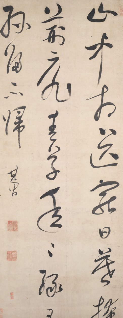 Wang Wein runo, vuoden 1632 jälkeen. tekijältä Dong Qichang