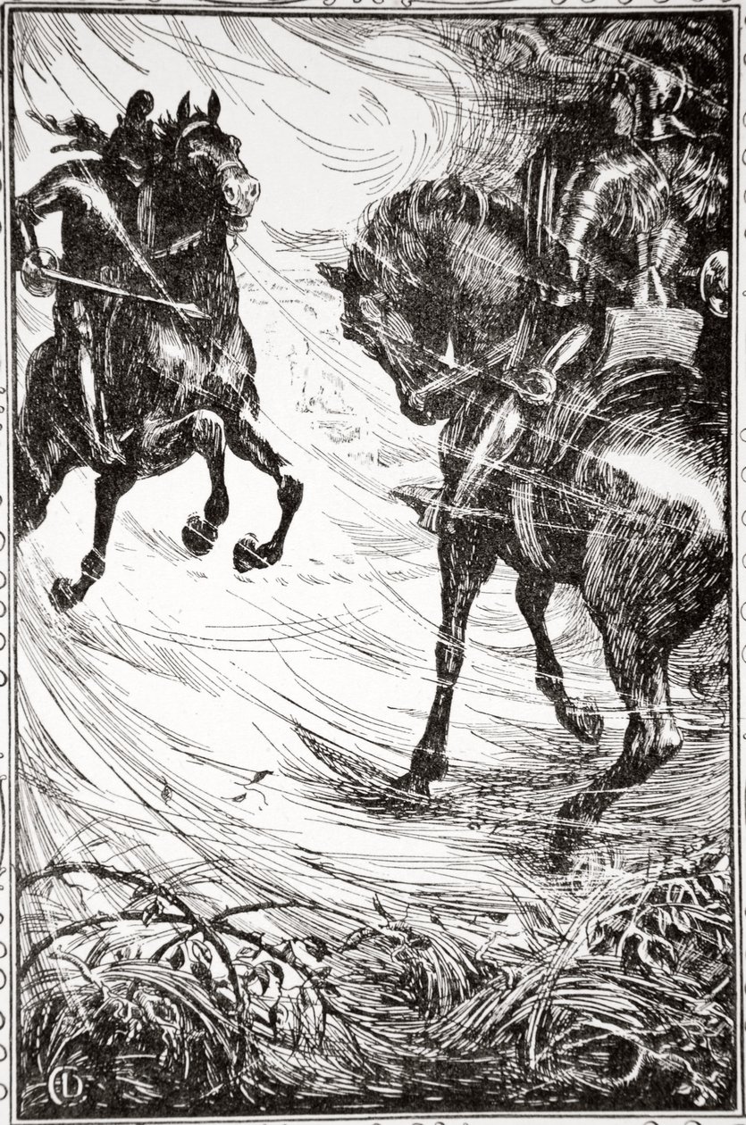 "Kilpailu oli kipeä", 1905. tekijältä Dora Curtis