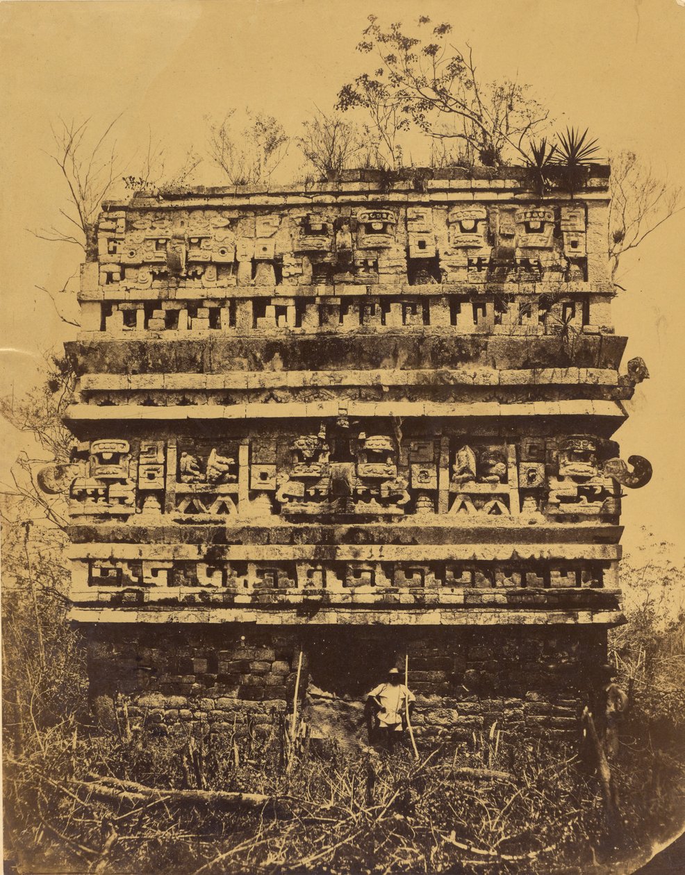 Chichén-Itzá: Nunnan palatsin oikea siipi tekijältä Désiré Charnay