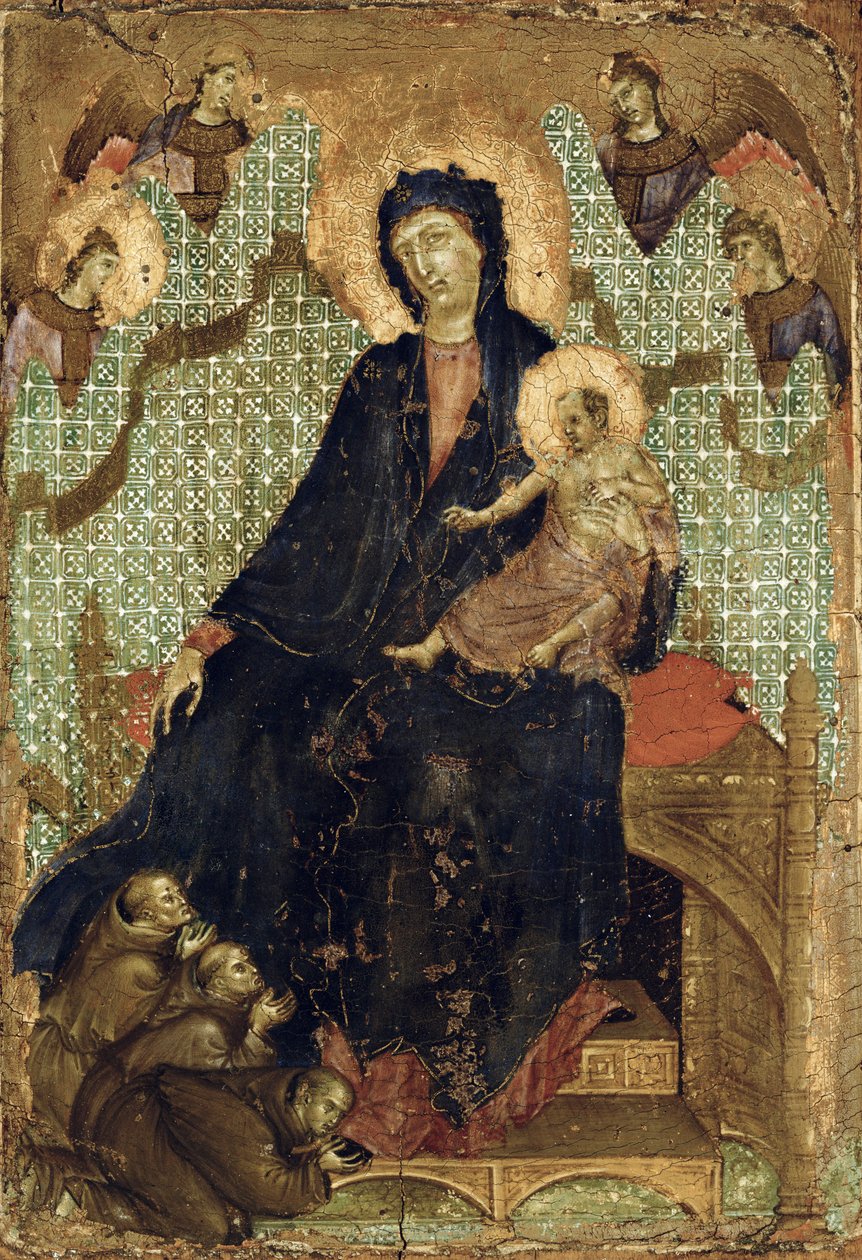 Fransiskaanien neitsyt, noin 1300 tekijältä Duccio di Buoninsegna