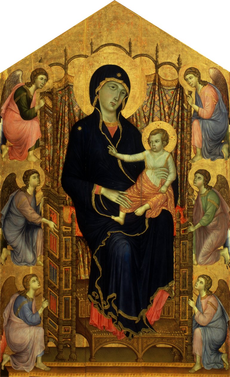 Italian: Maestà Rucellai Madonna tekijältä Duccio di Buoninsegna