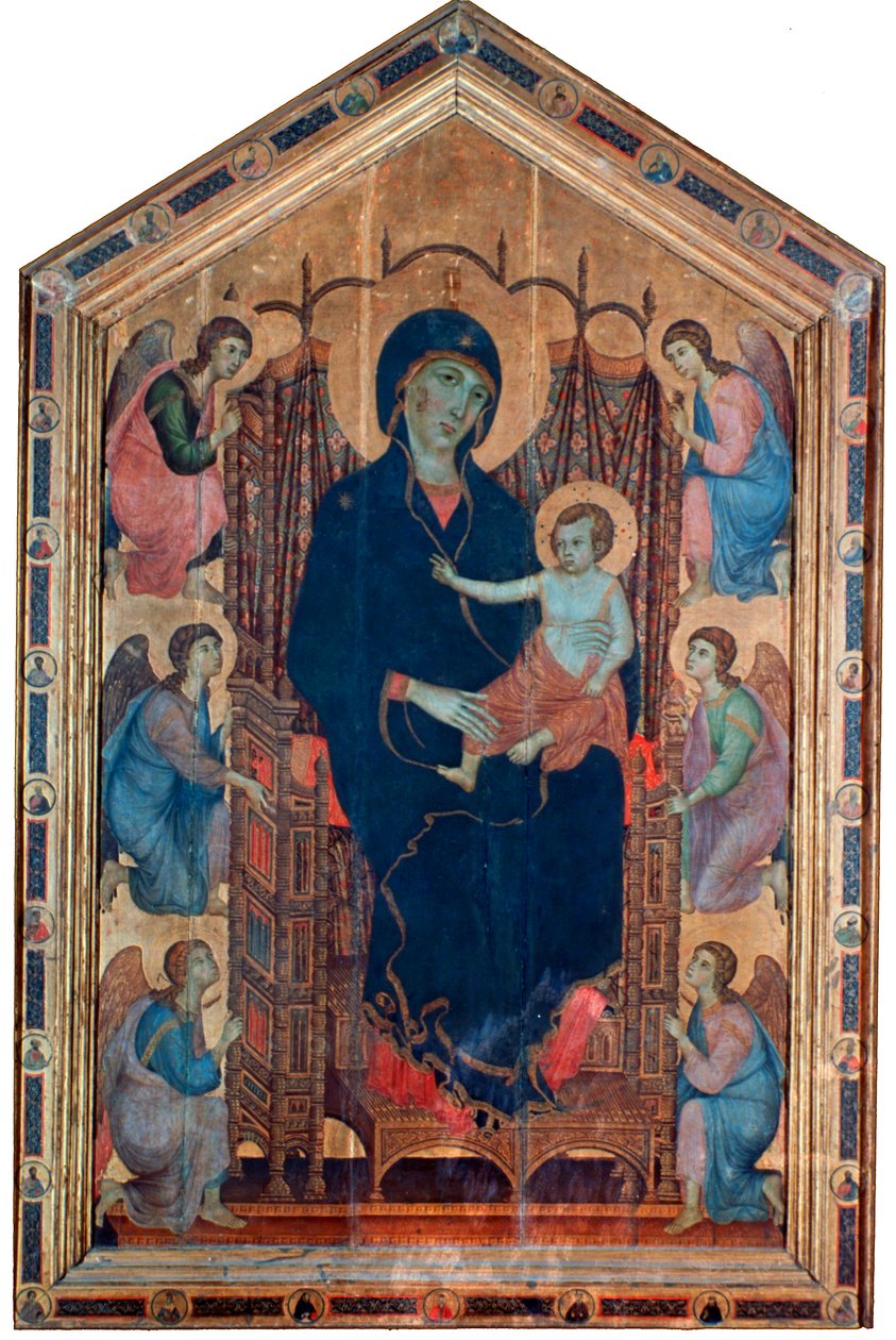 Madonna ja lapsi, Rucellai Madonna, 1285. tekijältä Duccio di Buoninsegna