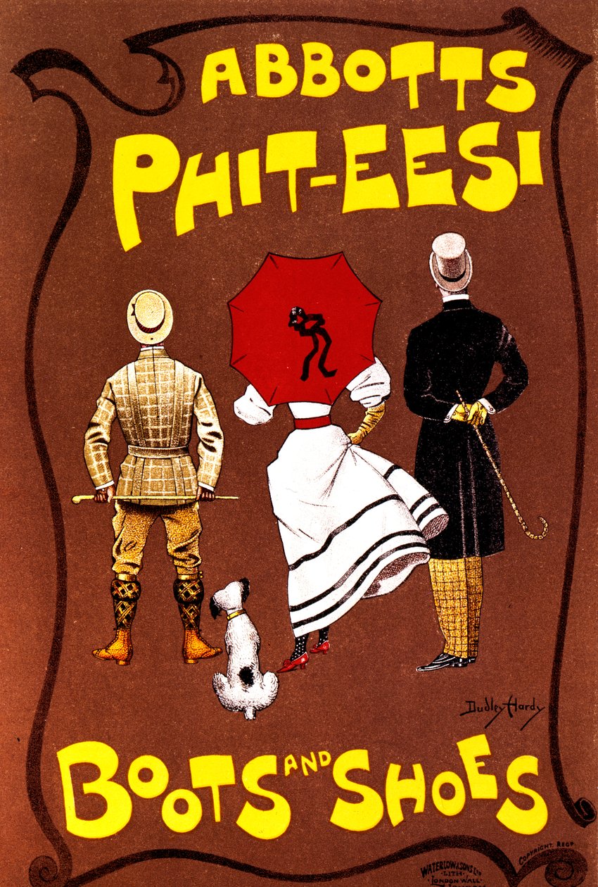 Abbotts Phit-Eesi saappaat ja kengät, c1887-1922 tekijältä Dudley Hardy