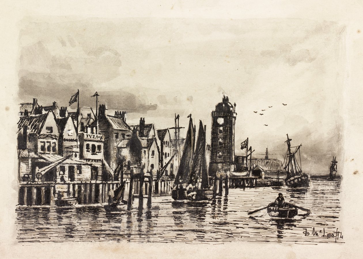 The Low Light (North Shields) (muste paperille) tekijältä Duncan F. McLea