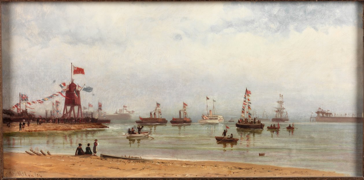 Albert Edwardin telakan ja Tynen sataman avajaiset, 1884. tekijältä Duncan F. McLea