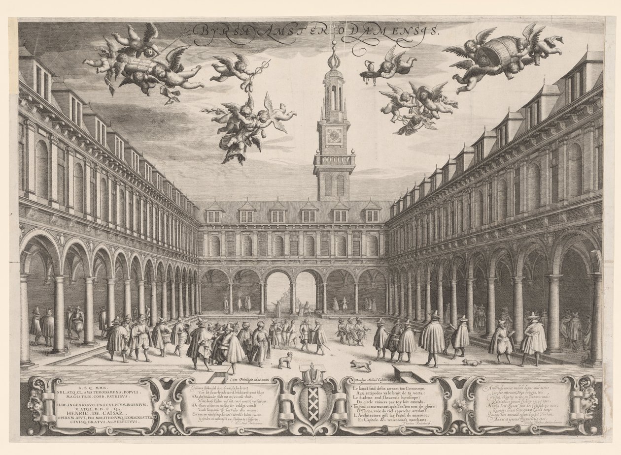 Amsterdamin pörssi, 1609 tekijältä Dutch School