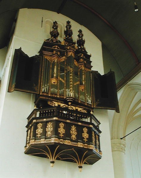 Näkymä uruista, 1637 tekijältä Dutch School