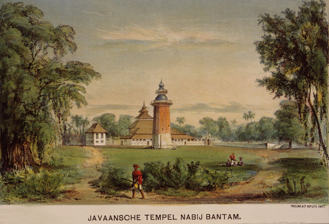 Bantenin moskeija, Java, Indonesia tekijältä Dutch School