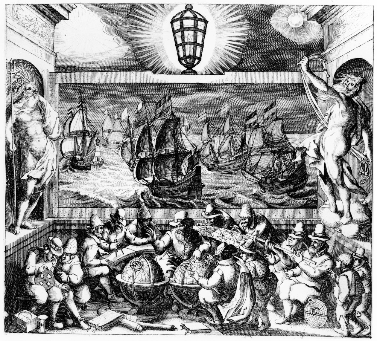 Navigoinnin valo, 1608 tekijältä Dutch School