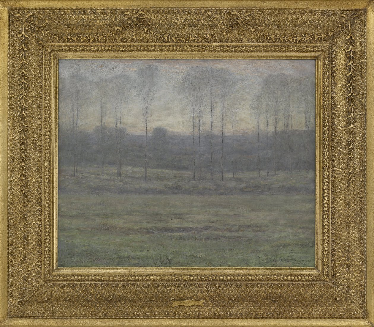 Aamunkoitto: toukokuu, 1897-1898 (öljy puulevylle) tekijältä Dwight William Tryon