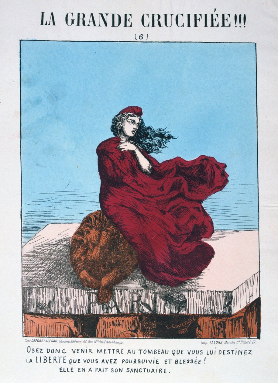 Republikaanisen Ranskan allegoria, 1871. tekijältä E. Courtaux