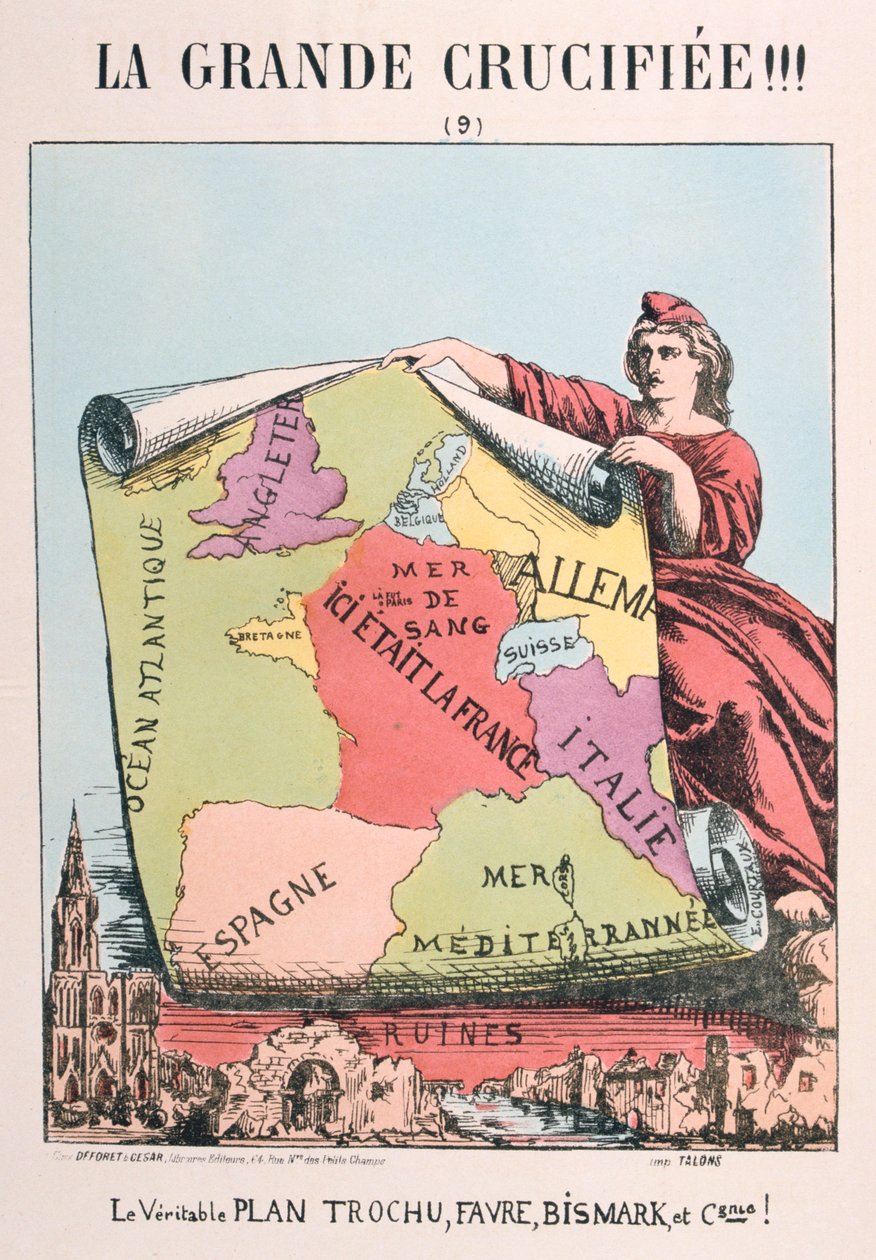 Republikaanisen Ranskan allegoria, 1871. tekijältä E. Courtaux