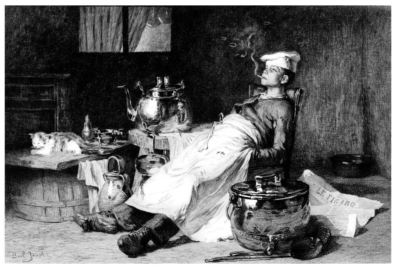 "Päivän työn jälkeen", 1895. tekijältä E Decizy