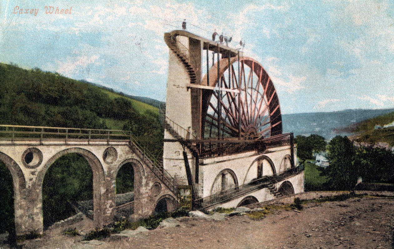 "Laxey Wheel, Isle of Man", 1904. tekijältä E Florian