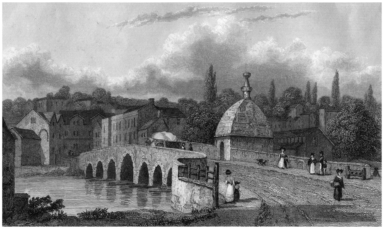 Bradford on Avon, Wiltshire, 1800-luku tekijältä E Francis
